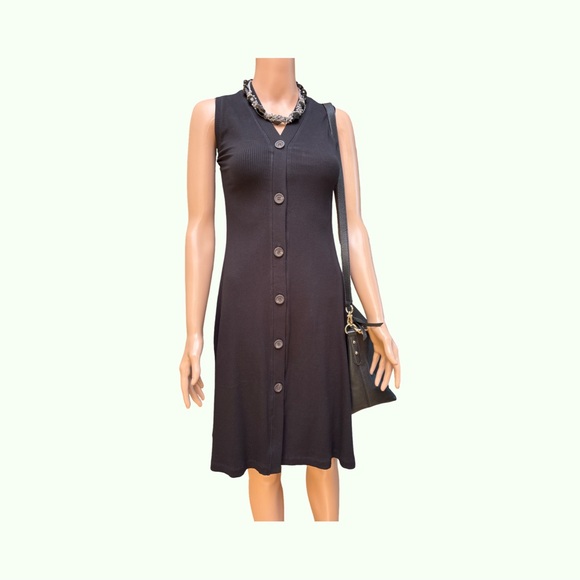 Ann Taylor Black Midi Sheath Dress NWT Medium Petite - Picture 3 of 8